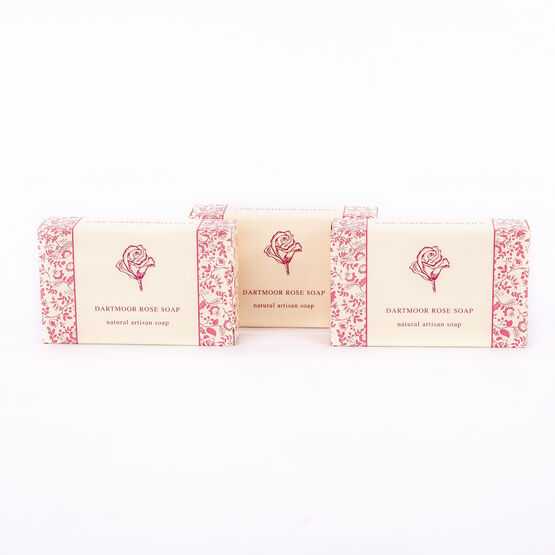 3 Handmade Rose Soap Bars