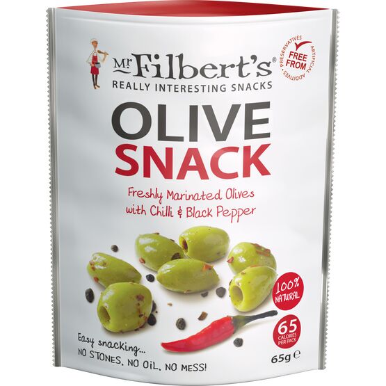 Mr Filbert's Olive Snacks Chilli & Black Pepper 50g