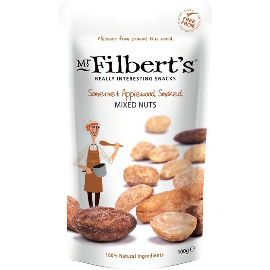 Mr Filbert's Applewood Smoked Mixed Nuts 100g