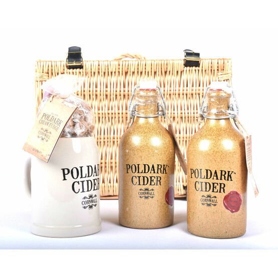 The Poldark Cider, Mug & Cornish Cream Fudge Hamper
